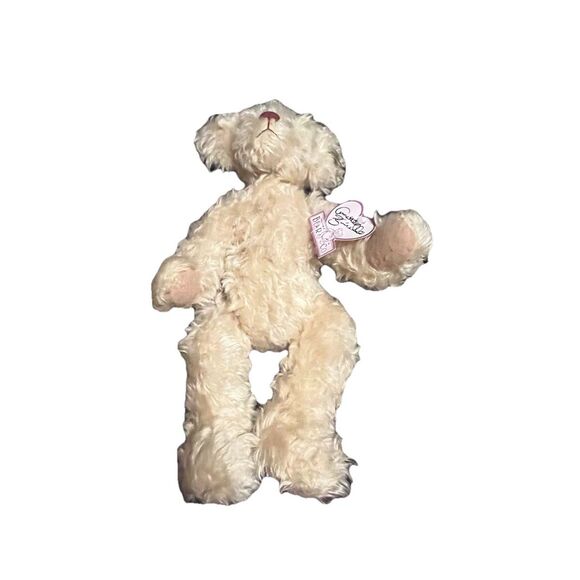 Vintage Annette Funicello Collectible Mohair Artist Style Teddy Bear Green Hat - Picture 3 of 10